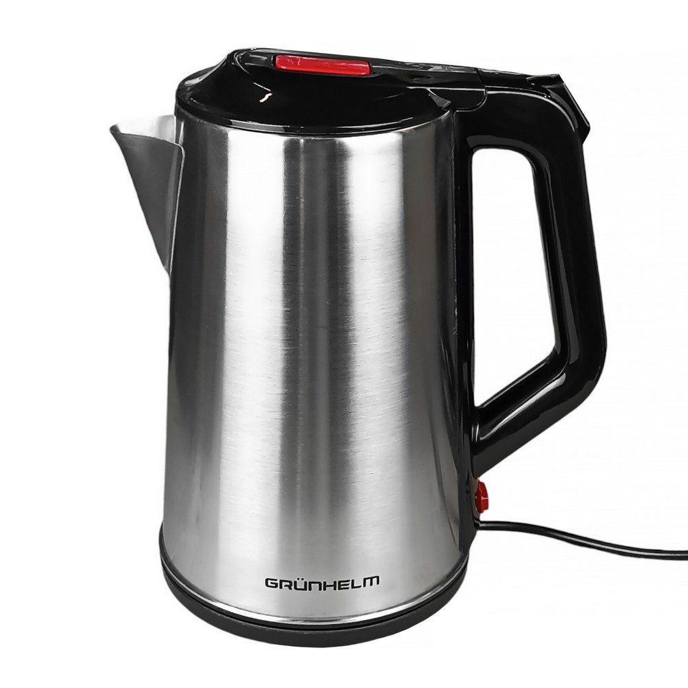 Електрочайник Метал - EKS-1926S, 2,3л, 1500Вт, нерж (GRUNHELM)